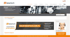 Desktop Screenshot of newtech.com.pl